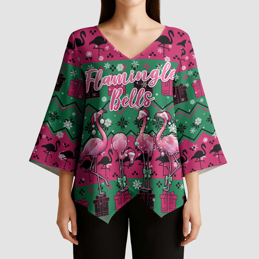 Firefighter Presents Christmas Kimono Sleeve Blouse Xmas Holiday Patterns - undefined