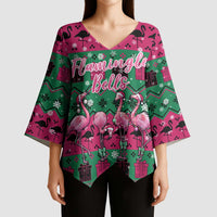 Firefighter Presents Christmas Kimono Sleeve Blouse Xmas Holiday Patterns - undefined