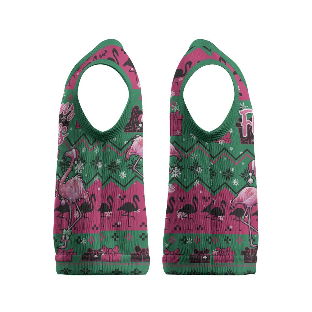 Firefighter Presents Christmas Knitted V-Neck Vest Xmas Holiday Patterns - Wonder Print Shop