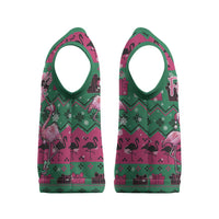 Firefighter Presents Christmas Knitted V-Neck Vest Xmas Holiday Patterns - Wonder Print Shop