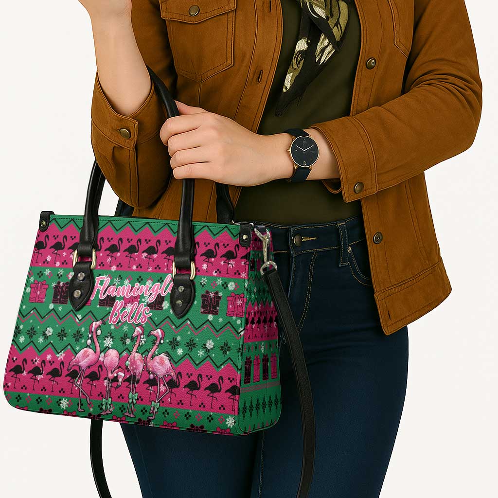 Firefighter Presents Christmas Leather Bag Xmas Holiday Patterns - undefined