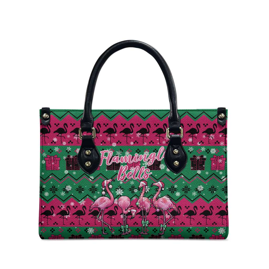 Firefighter Presents Christmas Leather Bag Xmas Holiday Patterns - undefined