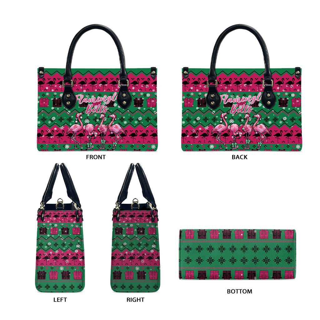 Firefighter Presents Christmas Leather Bag Xmas Holiday Patterns - undefined