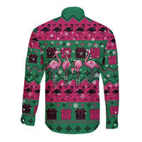 Firefighter Presents Christmas Long Sleeve Button Shirt Xmas Holiday Patterns - Wonder Print Shop
