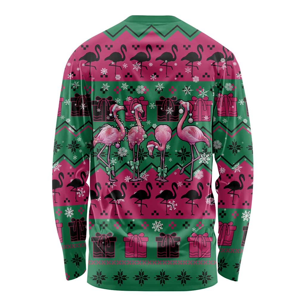 Firefighter Presents Christmas Long Sleeve Shirt Xmas Holiday Patterns - Wonder Print Shop