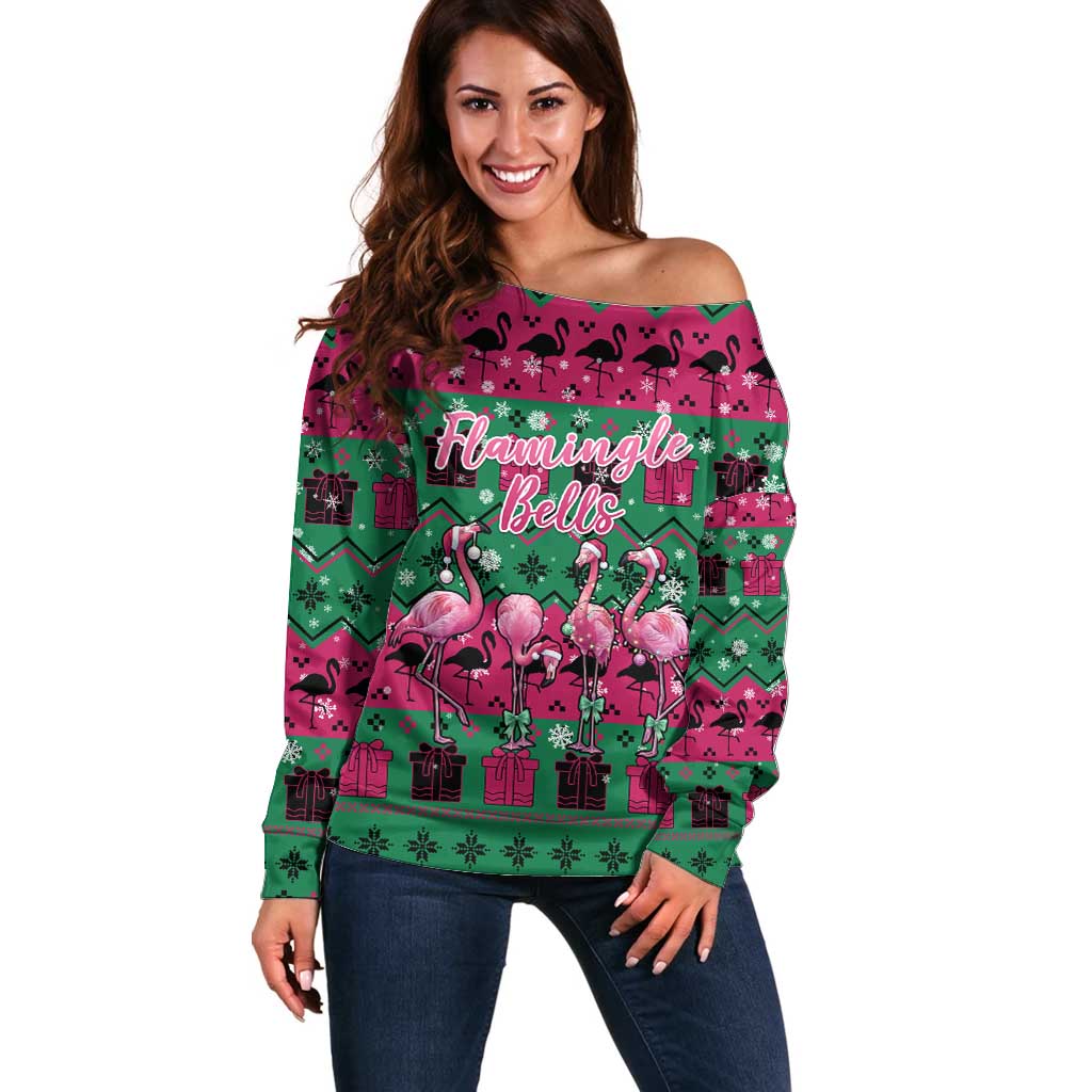 Firefighter Presents Christmas Off Shoulder Sweater Xmas Holiday Patterns - Wonder Print Shop