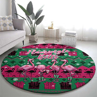 Firefighter Presents Christmas Round Carpet Xmas Holiday Patterns - Wonder Print Shop
