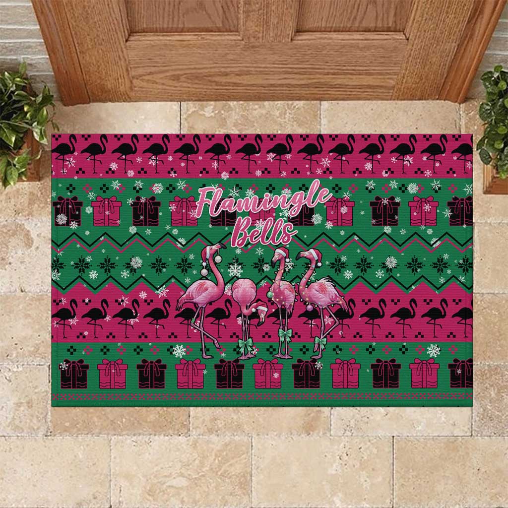Firefighter Presents Christmas Rubber Doormat Xmas Holiday Patterns - Wonder Print Shop