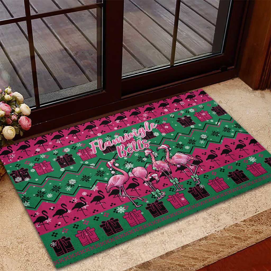 Firefighter Presents Christmas Rubber Doormat Xmas Holiday Patterns - Wonder Print Shop