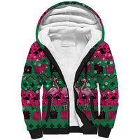 Firefighter Presents Christmas Sherpa Hoodie Xmas Holiday Patterns - Wonder Print Shop
