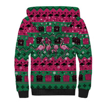 Firefighter Presents Christmas Sherpa Hoodie Xmas Holiday Patterns - Wonder Print Shop