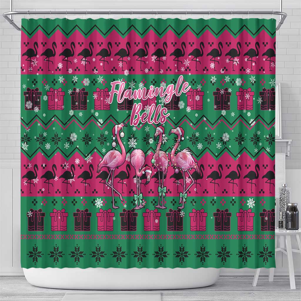 Firefighter Presents Christmas Shower Curtain Xmas Holiday Patterns - Wonder Print Shop