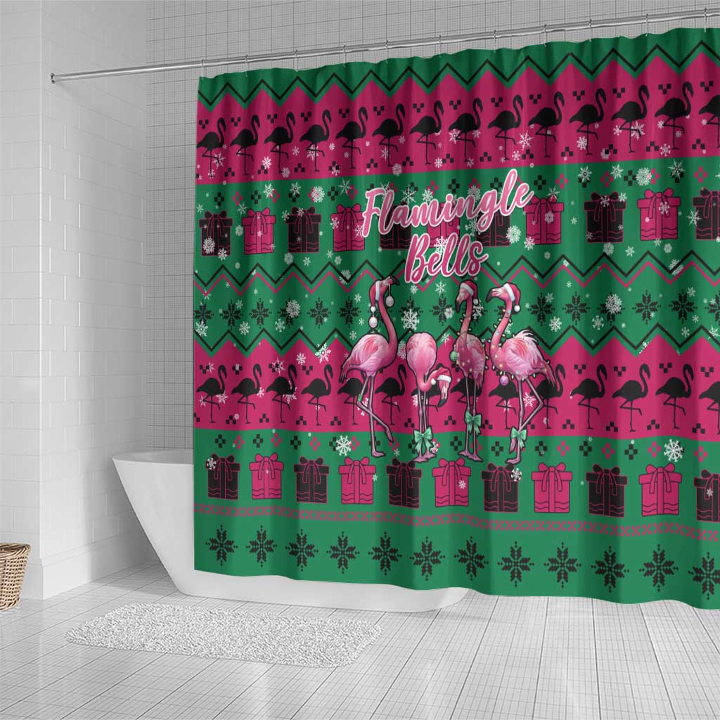 Firefighter Presents Christmas Shower Curtain Xmas Holiday Patterns - Wonder Print Shop