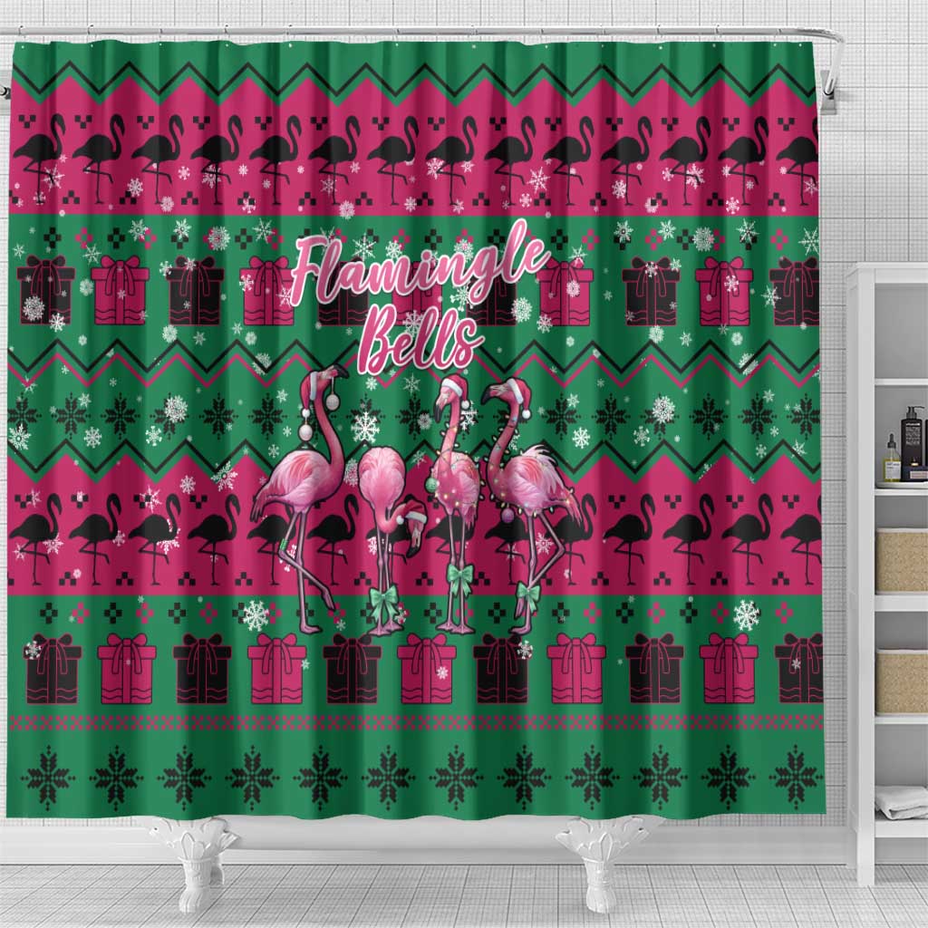 Firefighter Presents Christmas Shower Curtain Xmas Holiday Patterns - Wonder Print Shop