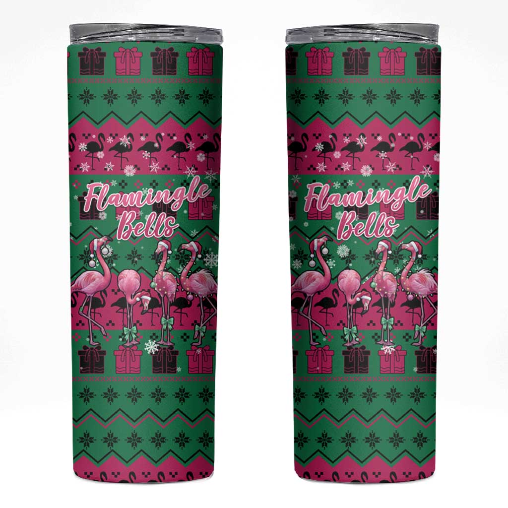 Firefighter Presents Christmas Skinny Tumbler Xmas Holiday Patterns - Wonder Print Shop
