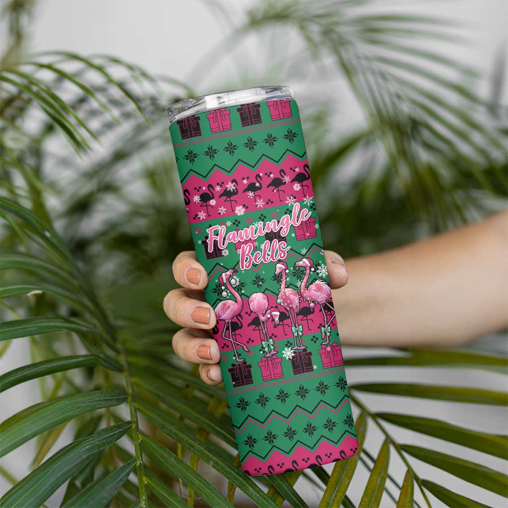 Firefighter Presents Christmas Skinny Tumbler Xmas Holiday Patterns - Wonder Print Shop
