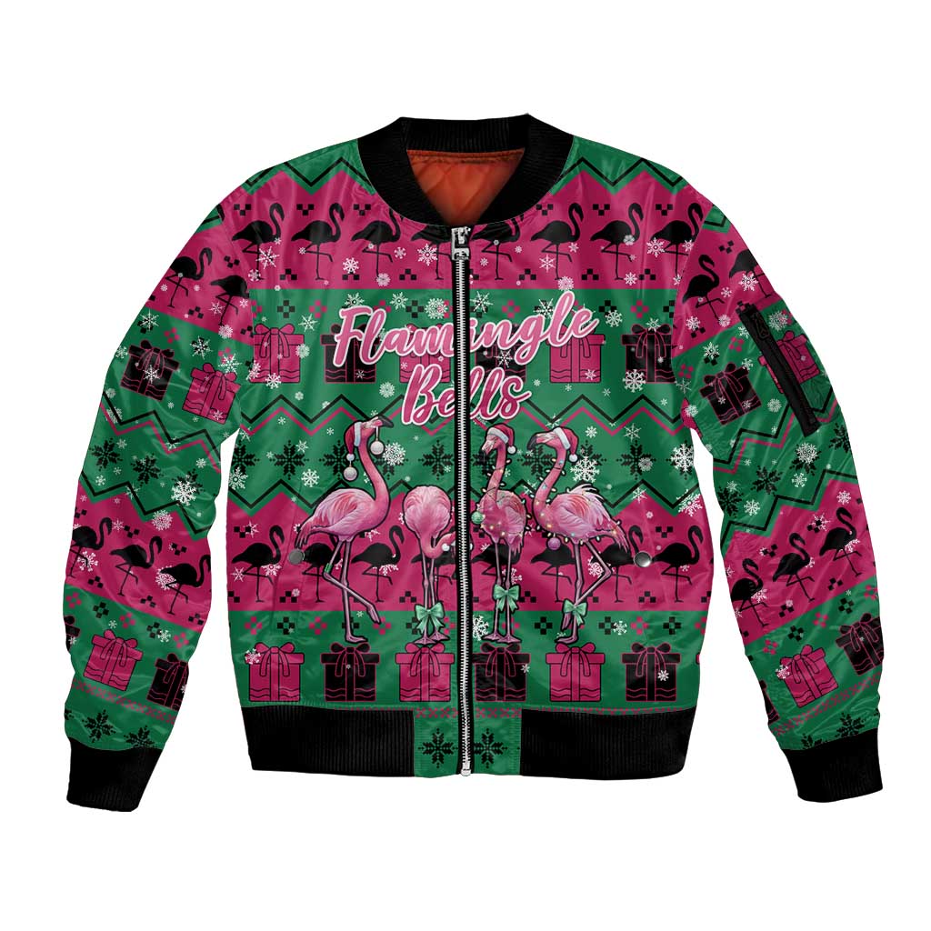 Firefighter Presents Christmas Sleeve Zip Bomber Jacket Xmas Holiday Patterns - Wonder Print Shop