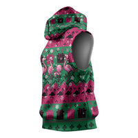 Firefighter Presents Christmas Sleeveless Hoodie Xmas Holiday Patterns - Wonder Print Shop
