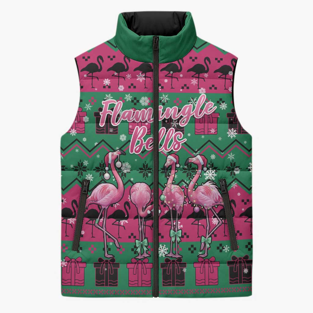 Firefighter Presents Christmas Sleeveless Puffer Jacket Xmas Holiday Patterns - Wonder Print Shop