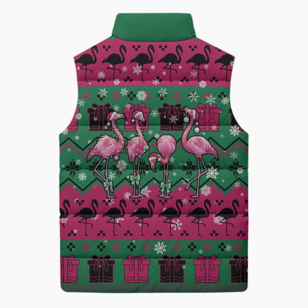 Firefighter Presents Christmas Sleeveless Puffer Jacket Xmas Holiday Patterns - Wonder Print Shop