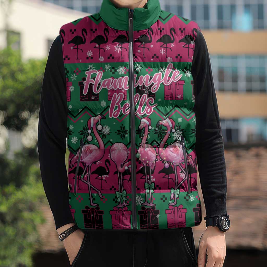 Firefighter Presents Christmas Sleeveless Puffer Jacket Xmas Holiday Patterns - Wonder Print Shop