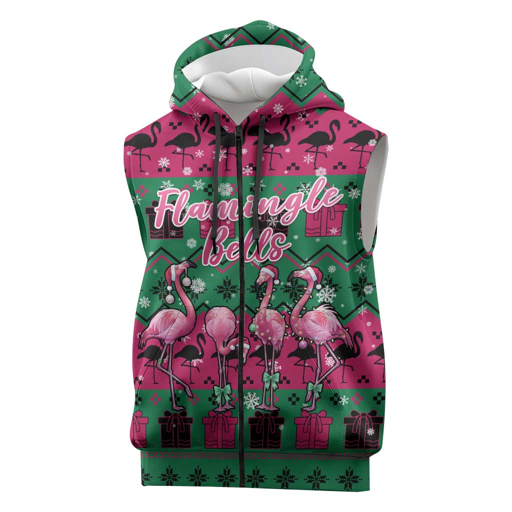 Firefighter Presents Christmas Sleeveless Zip Hoodie Xmas Holiday Patterns - Wonder Print Shop