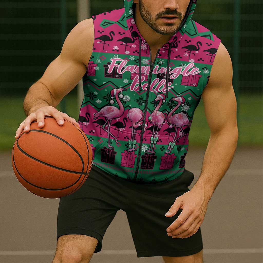Firefighter Presents Christmas Sleeveless Zip Hoodie Xmas Holiday Patterns - Wonder Print Shop