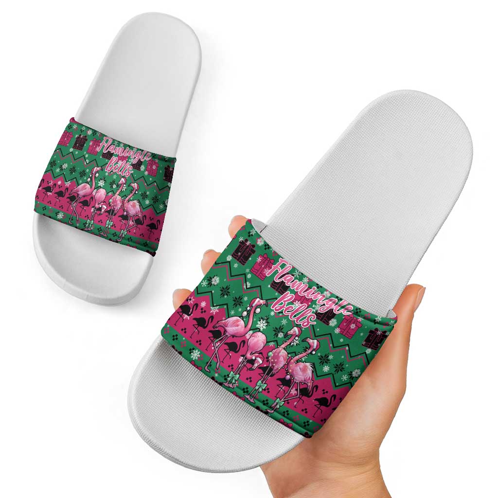 Firefighter Presents Christmas Slide Sandals Xmas Holiday Patterns - Wonder Print Shop