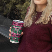 Firefighter Presents Christmas Tumbler Cup Xmas Holiday Patterns - undefined