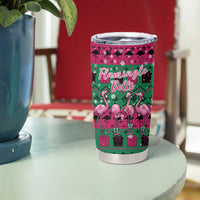 Firefighter Presents Christmas Tumbler Cup Xmas Holiday Patterns - undefined