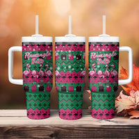 Firefighter Presents Christmas Tumbler With Handle Xmas Holiday Patterns - Wonder Print Shop