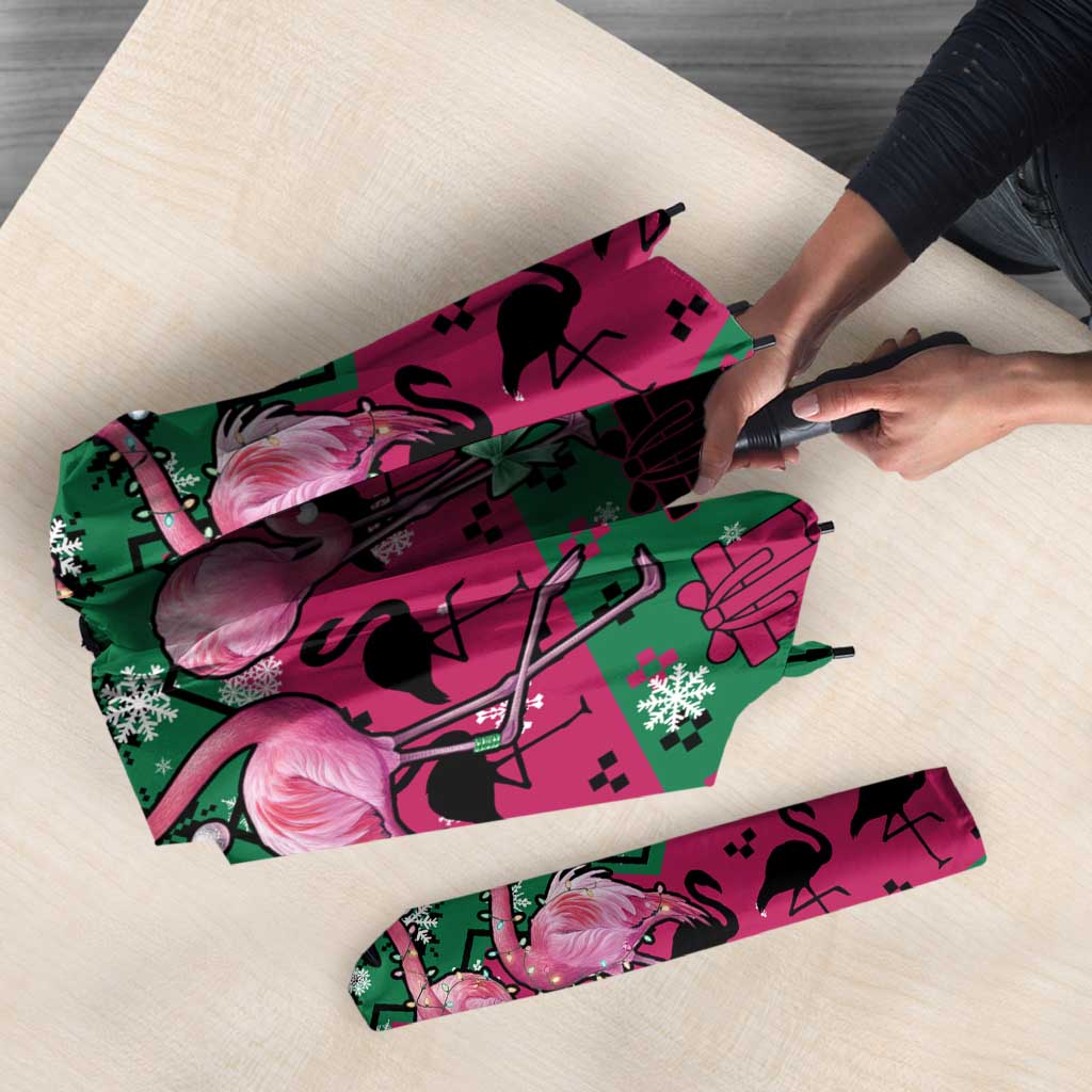 Firefighter Presents Christmas Umbrella Xmas Holiday Patterns - Wonder Print Shop