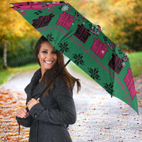 Firefighter Presents Christmas Umbrella Xmas Holiday Patterns - Wonder Print Shop