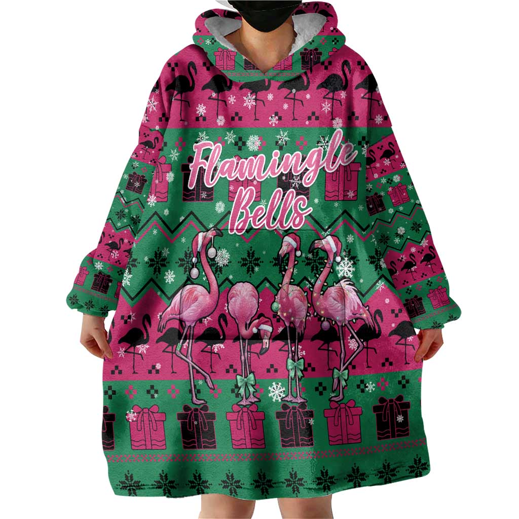 Firefighter Presents Christmas Wearable Blanket Hoodie Xmas Holiday Patterns - Wonder Print Shop