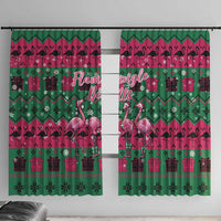 Firefighter Presents Christmas Window Curtain Xmas Holiday Patterns - Wonder Print Shop