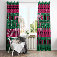 Firefighter Presents Christmas Window Curtain Xmas Holiday Patterns - Wonder Print Shop