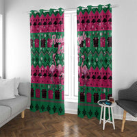 Firefighter Presents Christmas Window Curtain Xmas Holiday Patterns - Wonder Print Shop