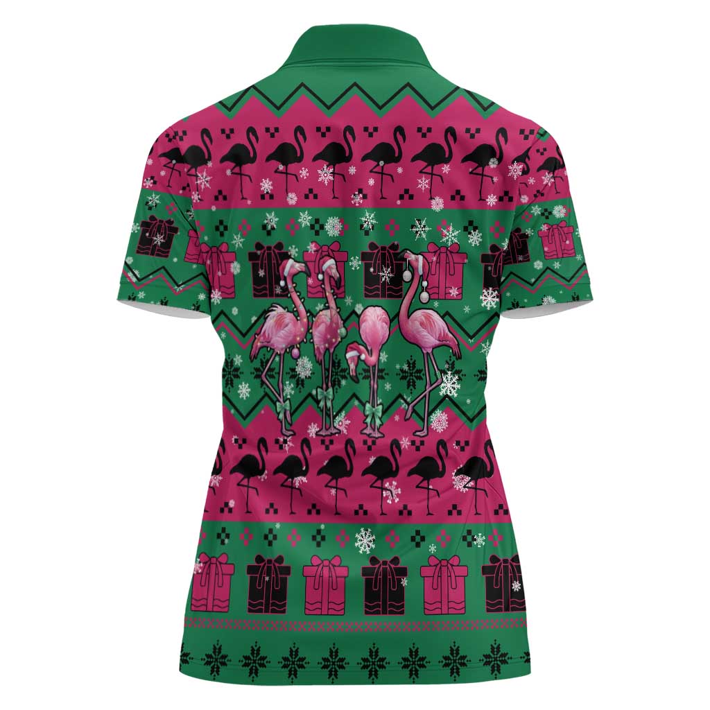 Firefighter Presents Christmas Women Polo Shirt Xmas Holiday Patterns - Wonder Print Shop