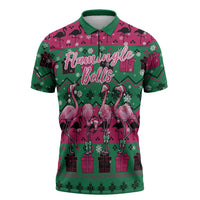 Firefighter Presents Christmas Zipper Polo Shirt Xmas Holiday Patterns - Wonder Print Shop