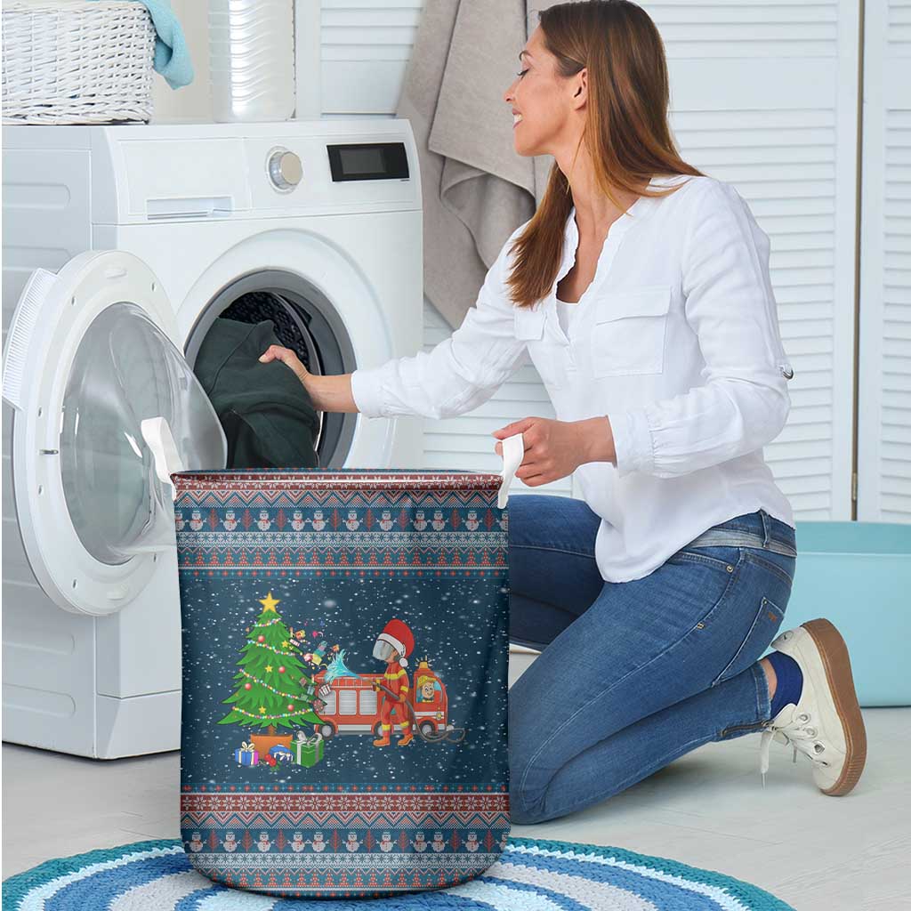 Flamingle Bells Xmas Christmas Laundry Basket Xmas Holiday Patterns - Wonder Print Shop