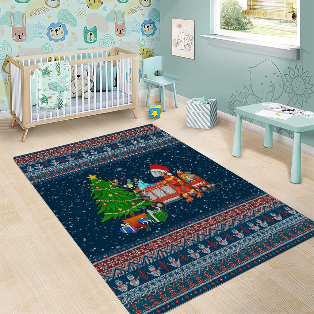 Flamingle Bells Xmas Christmas Area Rug Xmas Holiday Patterns - Wonder Print Shop