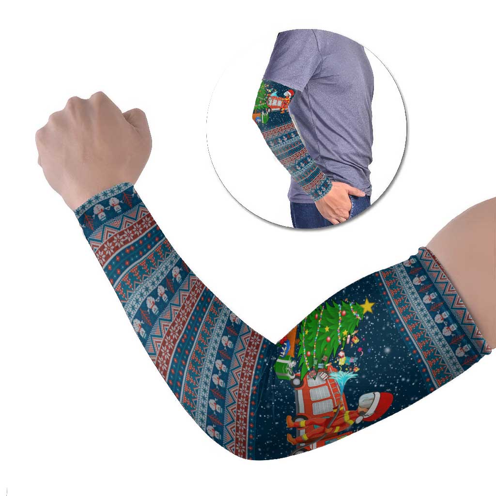 Flamingle Bells Xmas Christmas Arm Sleeves Xmas Holiday Patterns - Wonder Print Shop