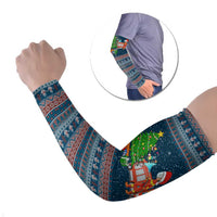 Flamingle Bells Xmas Christmas Arm Sleeves Xmas Holiday Patterns - Wonder Print Shop