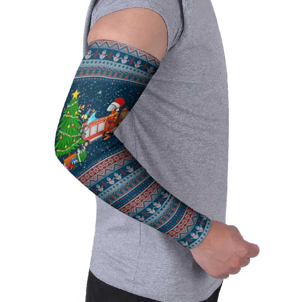 Flamingle Bells Xmas Christmas Arm Sleeves Xmas Holiday Patterns - Wonder Print Shop