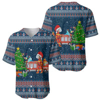 Flamingle Bells Xmas Christmas Baseball Jersey Xmas Holiday Patterns - Wonder Print Shop