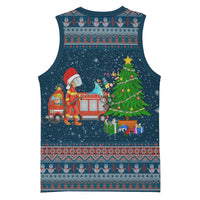 Flamingle Bells Xmas Christmas Basketball Jersey Xmas Holiday Patterns - Wonder Print Shop