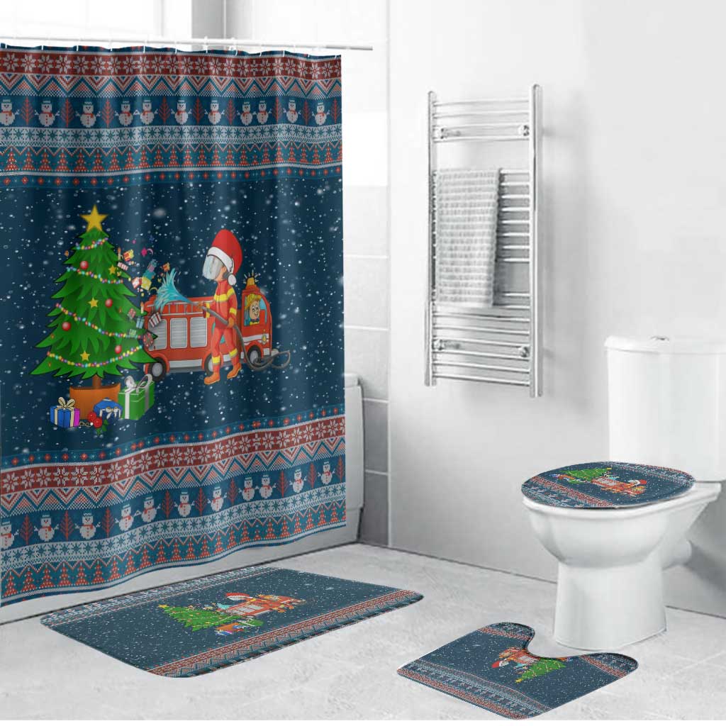 Flamingle Bells Xmas Christmas Bathroom Set Xmas Holiday Patterns - Wonder Print Shop