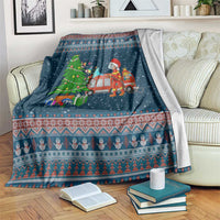 Flamingle Bells Xmas Christmas Blanket Xmas Holiday Patterns - undefined
