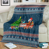 Flamingle Bells Xmas Christmas Blanket Xmas Holiday Patterns - undefined