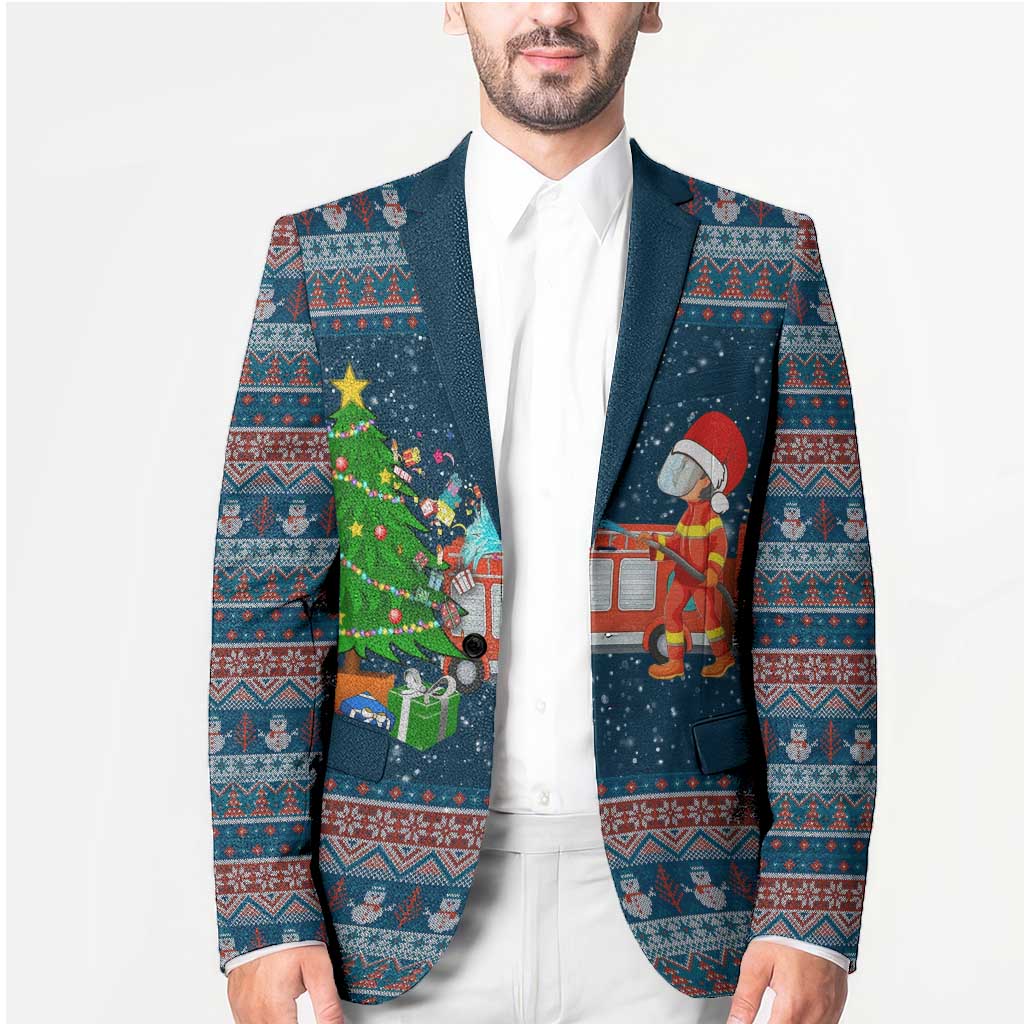 Flamingle Bells Xmas Christmas Blazer Xmas Holiday Patterns - Wonder Print Shop